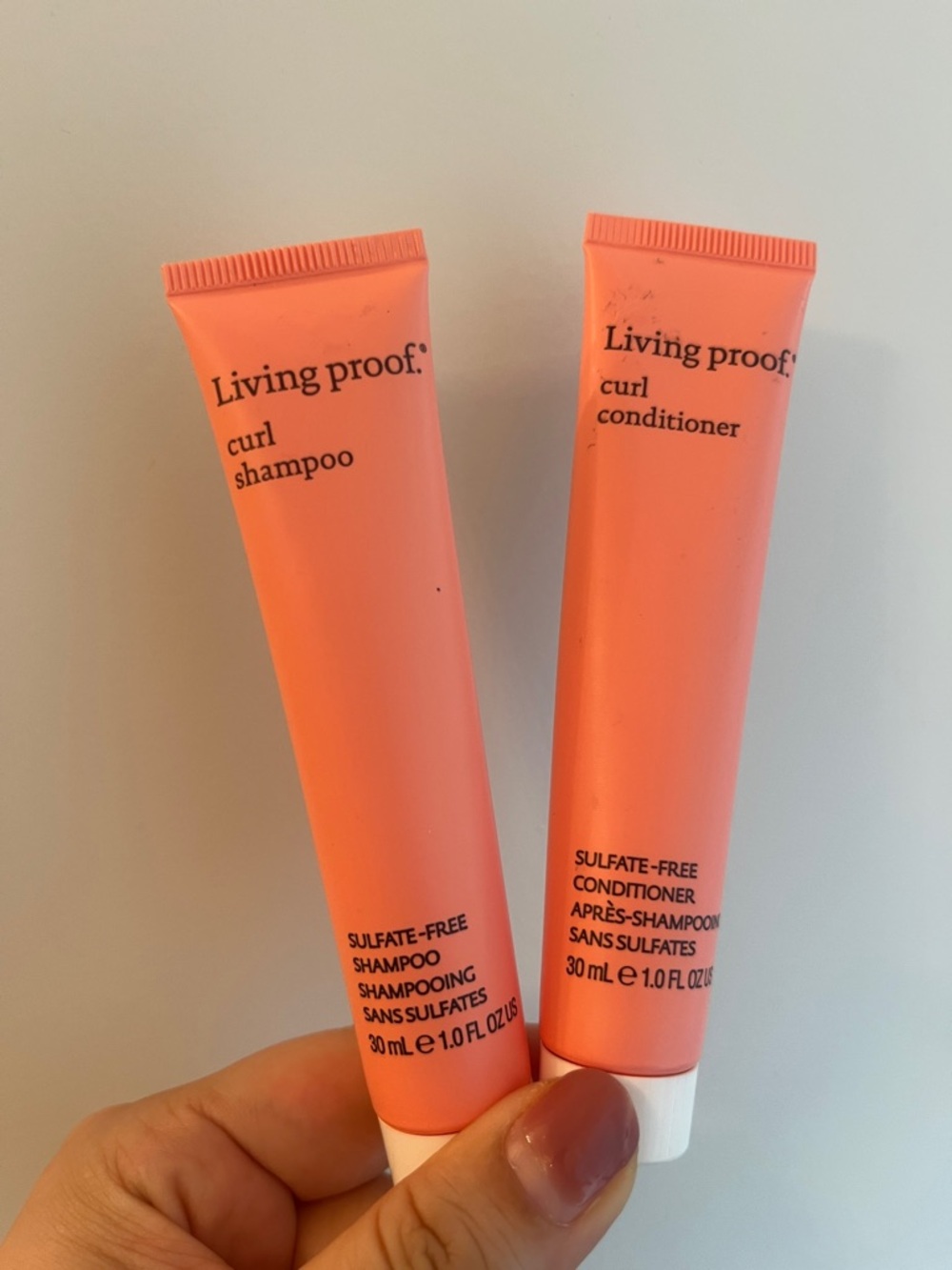 Living Proof Curl Shampoo & Conditioner Travel Set! New hair Set of 2, GWP
